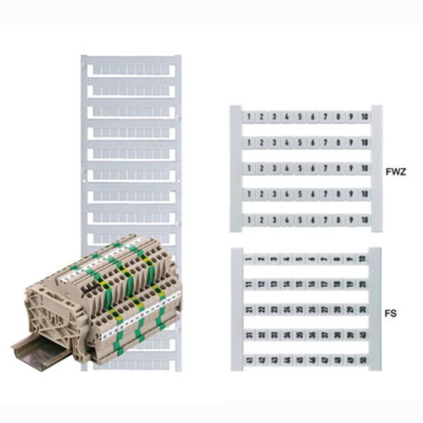 Terminal marking, Pitch in mm: 5.00, Printed characters: Numbers, hori image 4