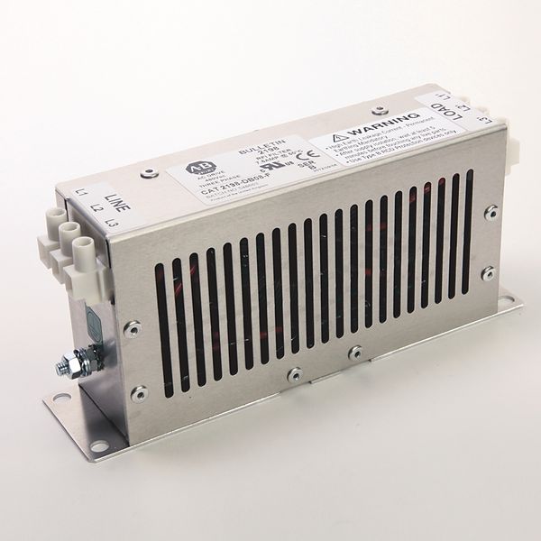 AC Line Filter, 480VAC 3PH, 7.5A, for 2198-H003/8/15-ER Drive image 1