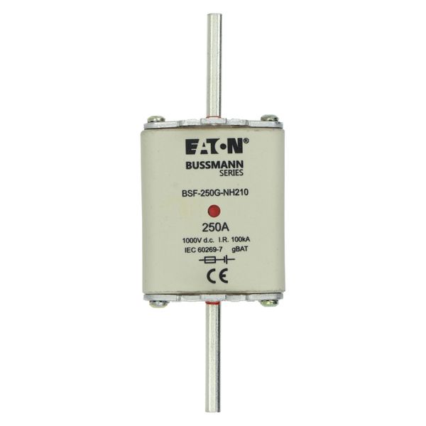 Fuse-link, high speed, 250 A, DC 1000 V, NH2, 54 x 61 x 150 mm, gBat, IEC, blade connection image 19