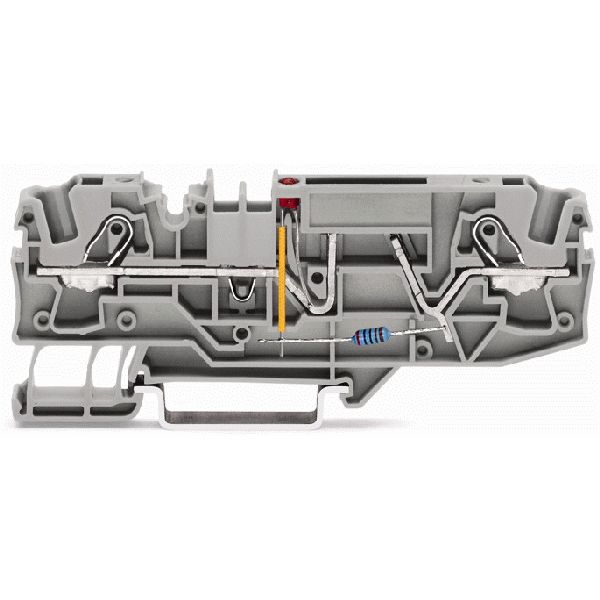 2-conductor fuse terminal block for automotive blade-style fuses with image 1