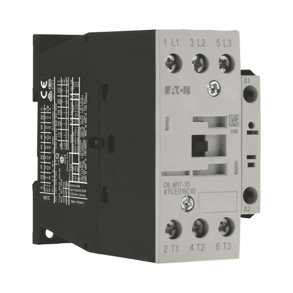 Contactor, 3 pole, 380 V 400 V 7.5 kW, 1 N/O, 220 V 50/60 Hz, AC operation, Screw terminals image 14