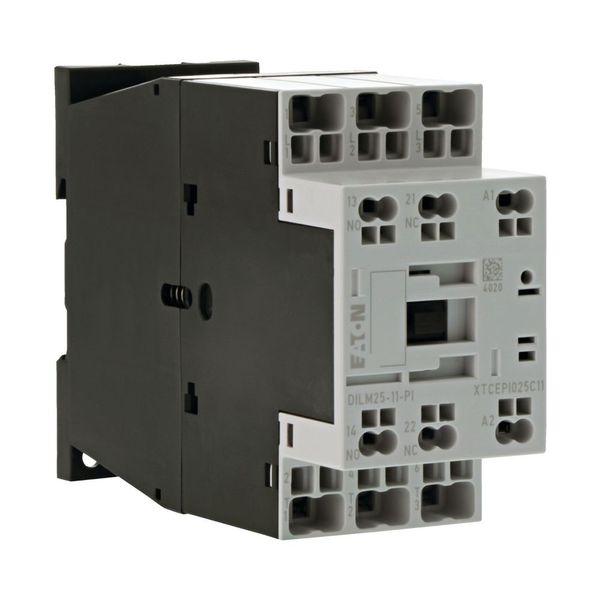 Contactor, 3 pole, 380 V 400 V 11 kW, 1 N/O, 1 NC, 220 V 50/60 Hz, AC operation, Push in terminals image 8