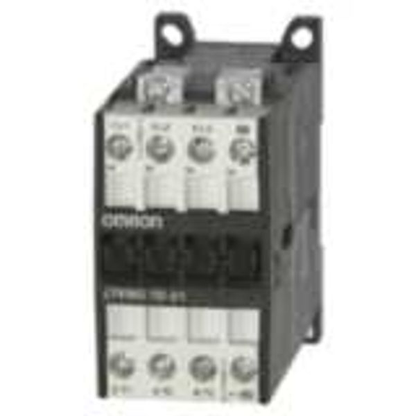 Contactor, DC-operated (3VA), 3-pole, 10 A/4 kW AC3 + 1B auxiliary image 1