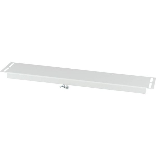 Bottom/Top coverstrip 110mm long, blind, IP20, for 800mm Sectionwidth, grey image 4