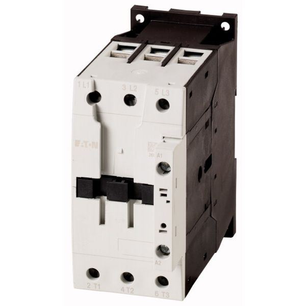 Contactor, 3 pole, 380 V 400 V 30 kW, TVC200: 200 V 50 Hz/200-220 V 60 Hz, AC operation, Screw terminals image 1