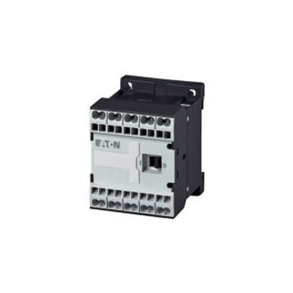 Contactor relay, 110 V 50 Hz, 120 V 60 Hz, N/O = Normally open: 3 N/O, N/C = Normally closed: 1 NC, Spring-loaded terminals, AC operation image 5