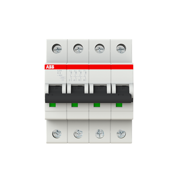 S204-C4 Miniature Circuit Breaker - 4P - C - 4 A image 6