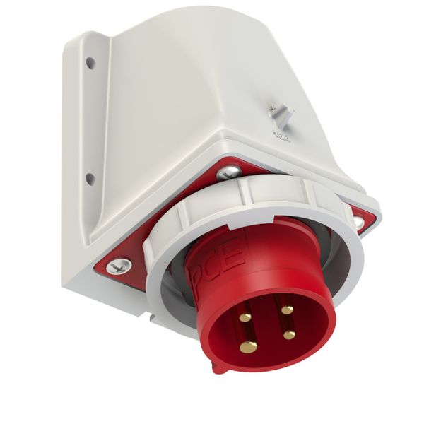 CEE-wall mounted plug 16A 4p 6h IP67 image 1