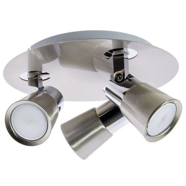 Iris 3-Light GU10 25cm Track Light Nickel image 1