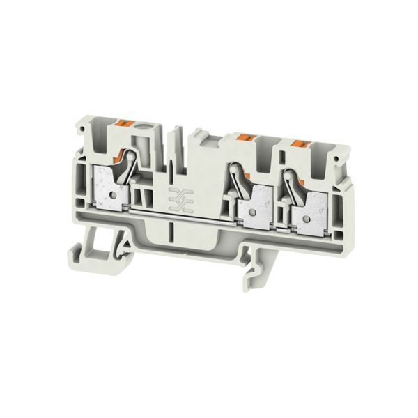 Feed-through terminal block, PUSH IN, 4 mm², 800 V, 32 A, Number of co image 1