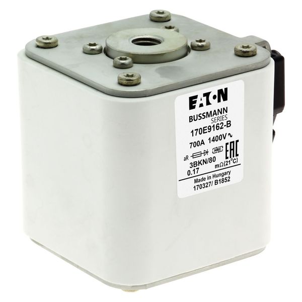 Fuse-link, high speed, 700 A, AC 1400 V, size 3, aR, IEC, with indicator image 19