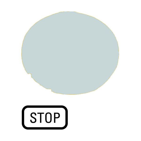 Button lens, flat white, STOP image 6