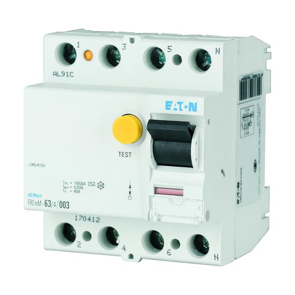 Residual current circuit breaker (RCCB), 63A, 4p, 300mA, type G/A image 7