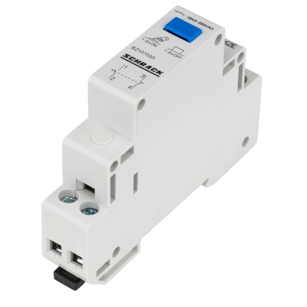 Modular Switch with Push-button, 1 NO + 1 NC, 16A image 2