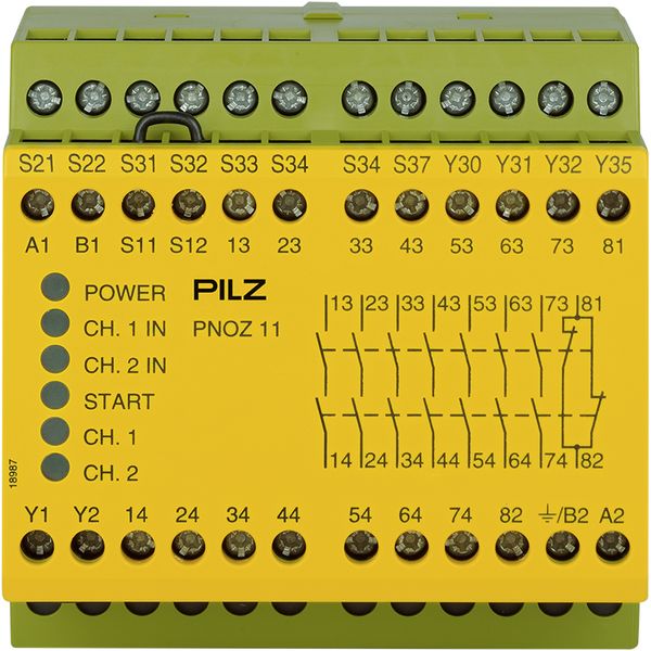 PNOZ 11 24VAC 24VDC 7n/o 1n/c image 1