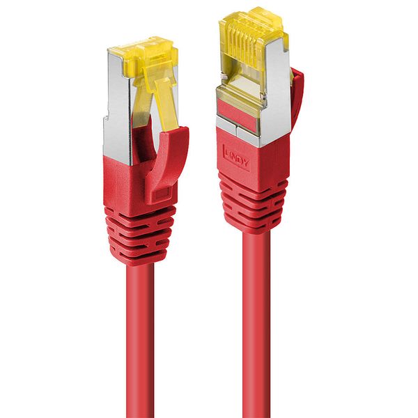 5m RJ45 S/FTP LSZH Network Cable, Red Cat.6A Plug, Cat.7 raw cable image 1