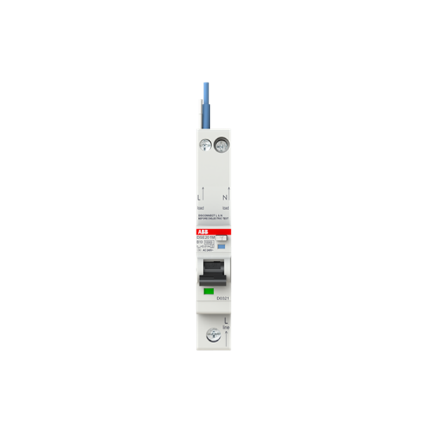 DSE201 M B10 AC10 - N Blue Residual Current Circuit Breaker with Overcurrent Protection image 3