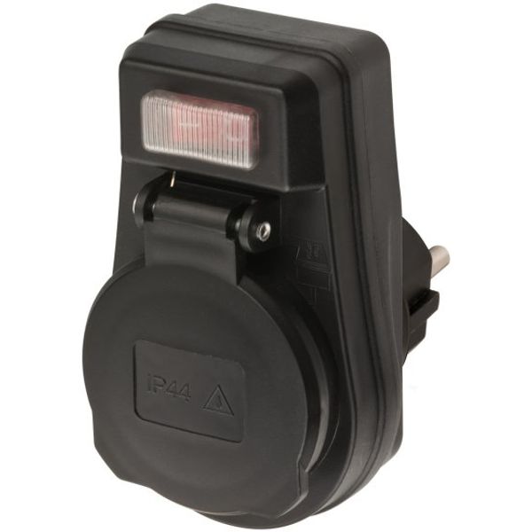Adapter EDS 10 IP44 with ON/OFF switch for outdoor use in polybag image 1