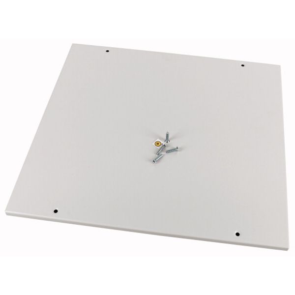 Front cover, +mounting kit, vertical, empty, HxW=300x800mm, grey image 1