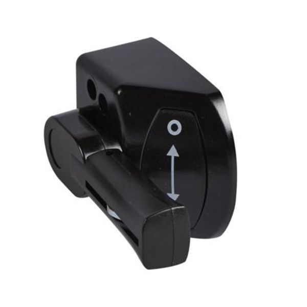 Replacement side handle for Vistop 63A to 100A switch-disconnector - black image 1