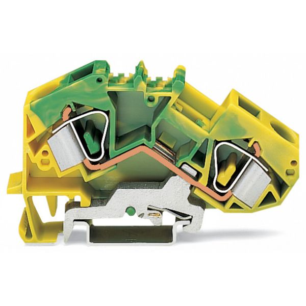 2-conductor ground terminal block 16 mm² center marking green-yellow image 3