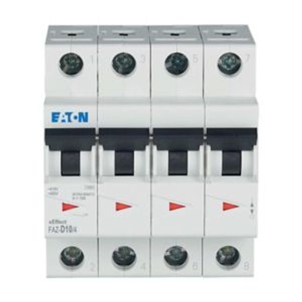 Miniature circuit breaker (MCB), 10 A, 4p, characteristic: D image 13