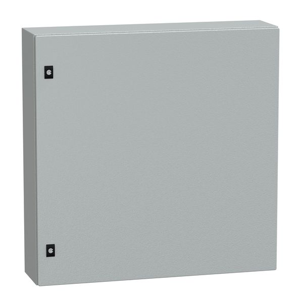 Spacial CRN plain door with mount.plate. H800xW800xD200 IP66 IK10 RAL7035.. image 1