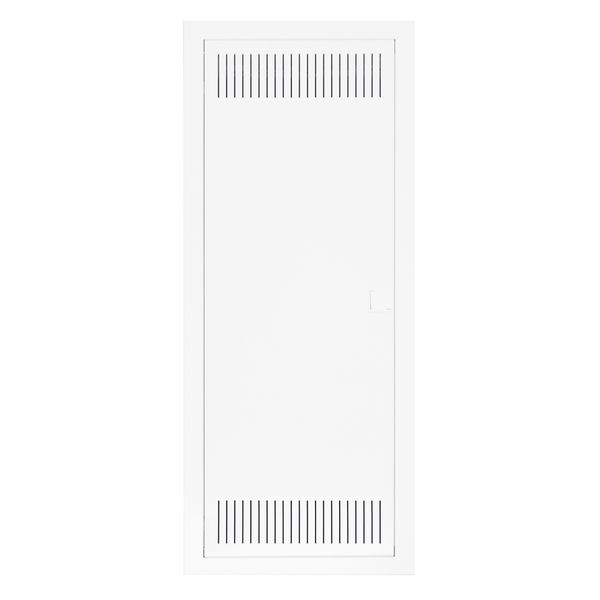 Flush-mounted media enclosure 5-rows - solid wall image 1