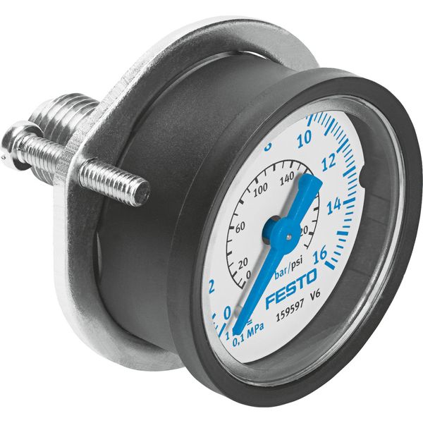 FMA-50-16-1/4-EN Flanged pressure gauge image 1