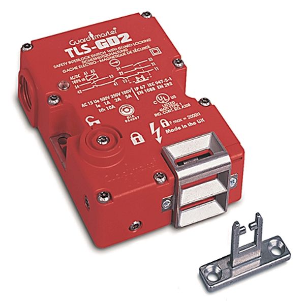 Locking Switch, 24V AC/DC, Solenoid, GD2 Standard Actuator image 1