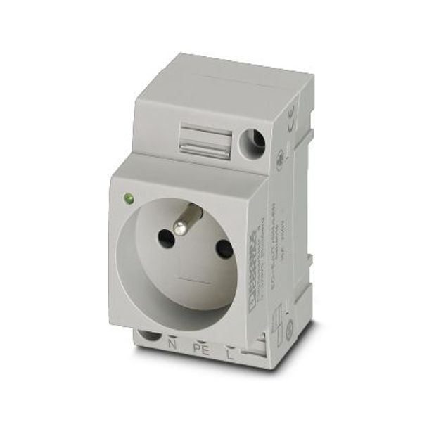 Socket outlet for distribution board Phoenix Contact EO-E/UT/SH/LED 250V 16A AC image 2