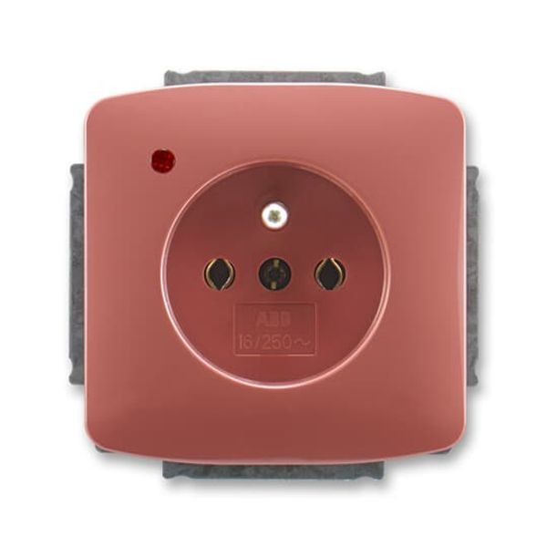 5598A-A2349R2 Outlet single w.pin overvoltage prot. image 1
