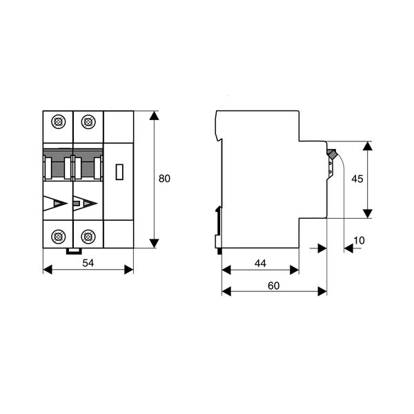 AFDD, series Lisa, C 25 A, 2-pole, 30 mA, type AC, 10 kA image 2