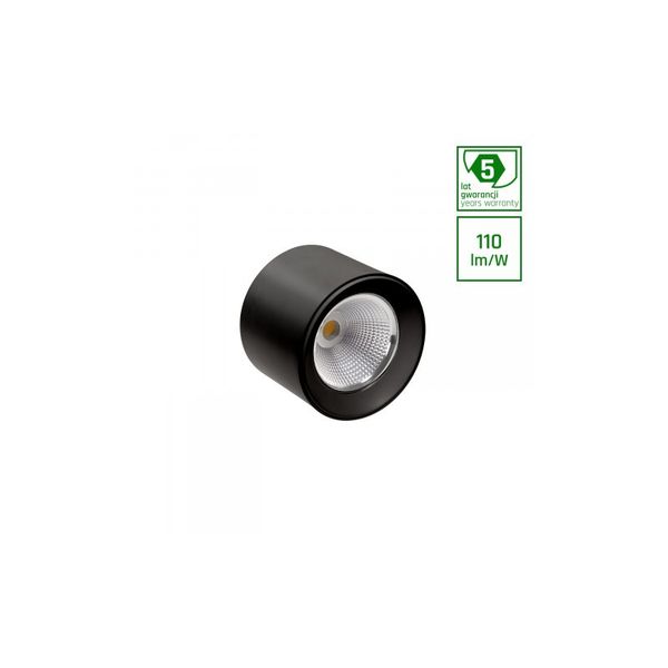 CEL ZOSMA 3 ROUND 830 19W 230V 40DEG BLACK DALI image 1