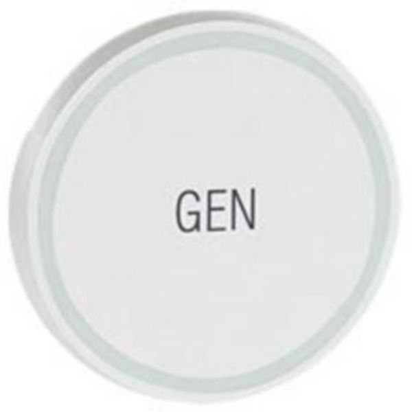 Round key cover Arteor BUS/SCS - GEN marking - 2 modules - white image 1