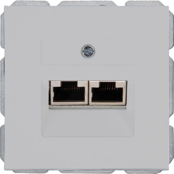 ATHENIS - UAE-Anschlussdose, für Telefon-und Datentechnik, Farbe: grau matt image 1