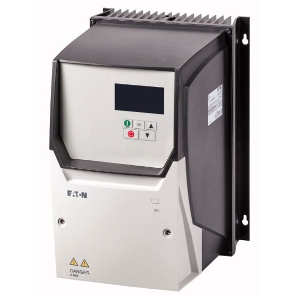 Variable frequency drive, 400 V AC, 3-phase, 18 A, 7.5 kW, IP66/NEMA 4X, Radio interference suppression filter, OLED display image 1