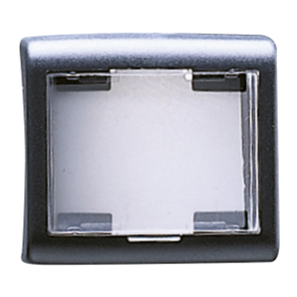 INTERCHANGEABLE PUSH-BUTTON - 25x22,5mm - 1/2 MODULE - GENERAL WITH LABEL (13x19mm) - PLAYBUS image 1