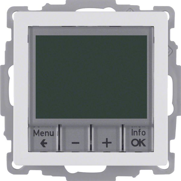 Thermostat, NO contact, centre plate, time-controlled, Q.1, p. white v image 1