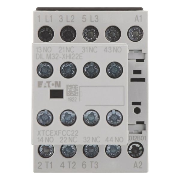 Contactor, 380 V 400 V 5.5 kW, 2 N/O, 2 NC, 230 V 50 Hz, 240 V 60 Hz, AC operation, Screw terminals image 5