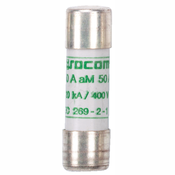 Cylindrical fuse without striker aM type 10x38 500Vac 0,5A image 1