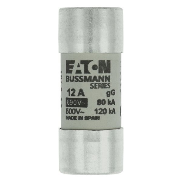 Fuse-link, LV, 12 A, AC 690 V, 22 x 58 mm, gL/gG, IEC image 5