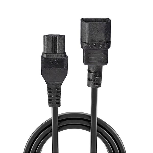 2m C14 to C15 Mains Cable IEC C14 Connector to IEC C15 Connector image 2