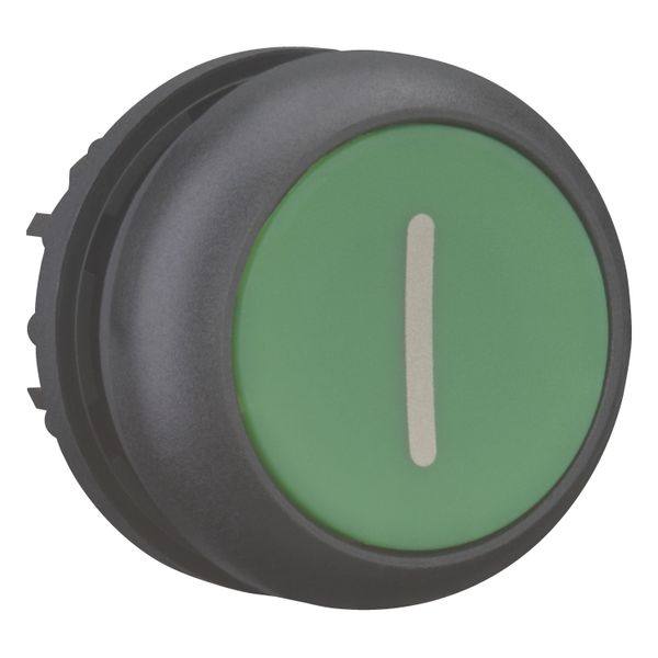 Pushbutton, RMQ-Titan, Flat, maintained, green, inscribed, Bezel: black image 7