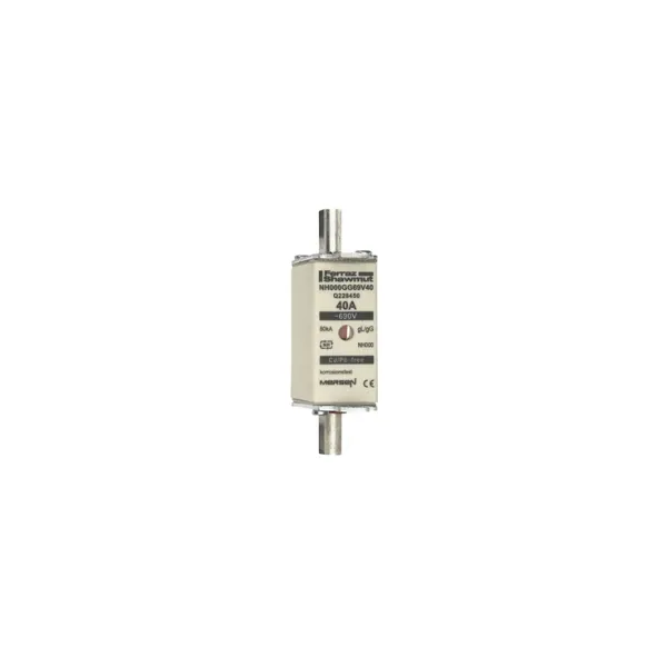 Fuse-link NH000 gG 690VAC 40A live tags Double indicator image 2