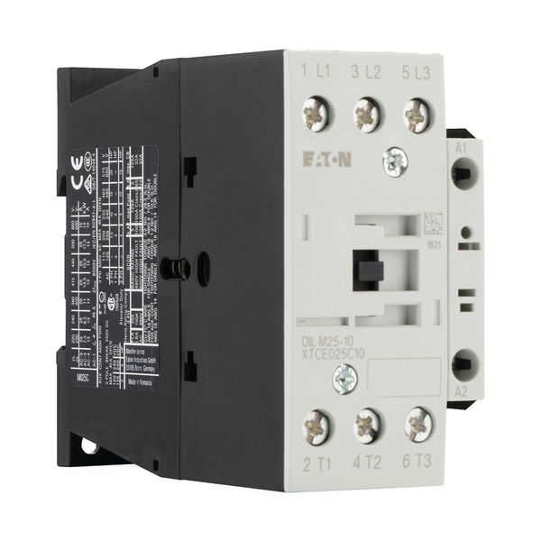 Contactor, 3 pole, 380 V 400 V 11 kW, 1 N/O, 400 V 50 Hz, 440 V 60 Hz, AC operation, Screw terminals image 16