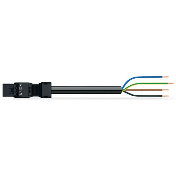 pre-assembled connecting cable Eca Plug/open-ended black image 2