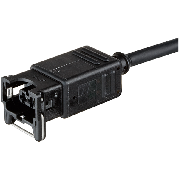 Valve plug MJC 0° with cable LED PUR 2x0.5 bk drag ch. 3m image 1