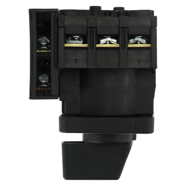 On-Off switch, P1, 40 A, flush mounting, 3 pole, 1 N/O, 1 N/C, with black thumb grip and front plate image 9