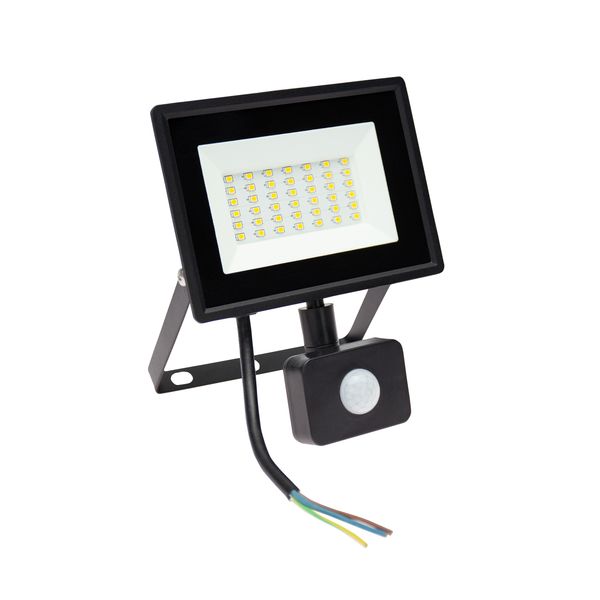 NOCTIS LUX 3 FLOODLIGHT 30W CW 230V IP44 150x190x53mm BLACK with PIR sensor image 9